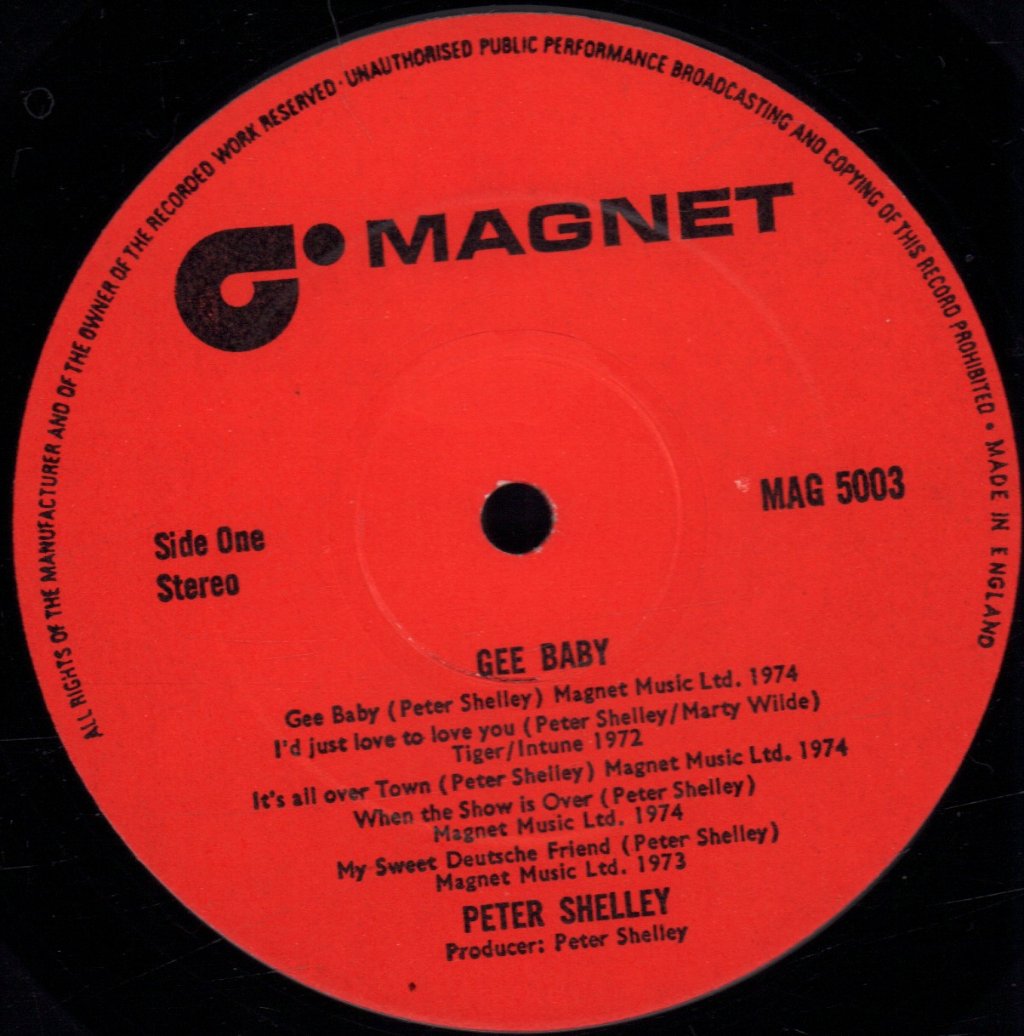 Peter Shelley - Gee Baby - Lp