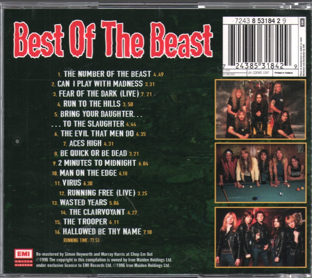 Iron Maiden - Best Of The Beast - Cd