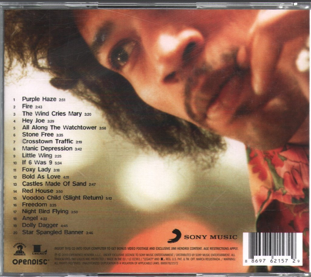 Jimi Hendrix - Experience Hendrix (The Best Of Jimi Hendrix) - Cd