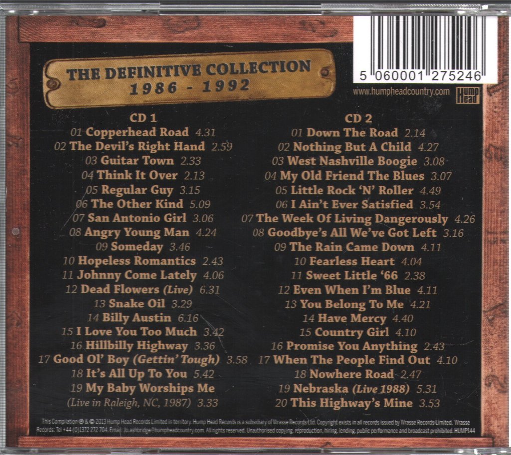 Steve Earle - Definitive Collection 1986-1992 - Double Cd
