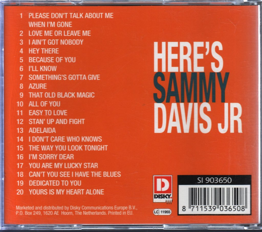 Sammy Davis Jr. - Here's Sammy Davis Jr - Cd