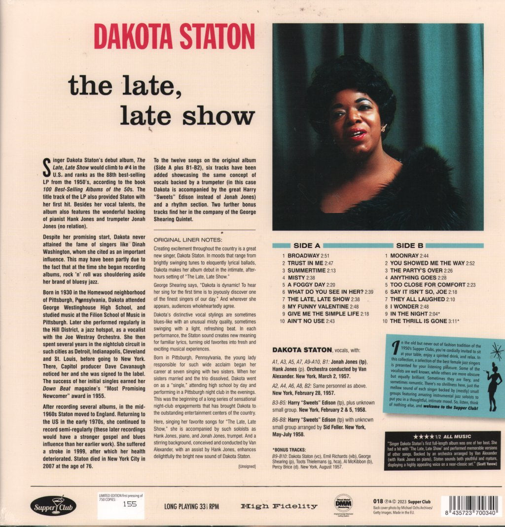 Dakota Staton - Late, Late Show - Lp