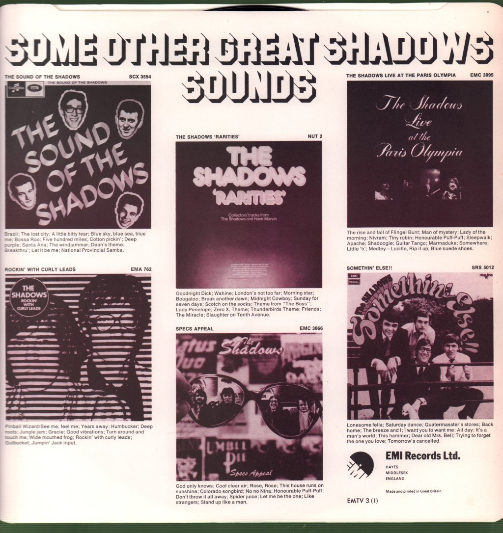 Shadows - 20 Golden Greats - Lp