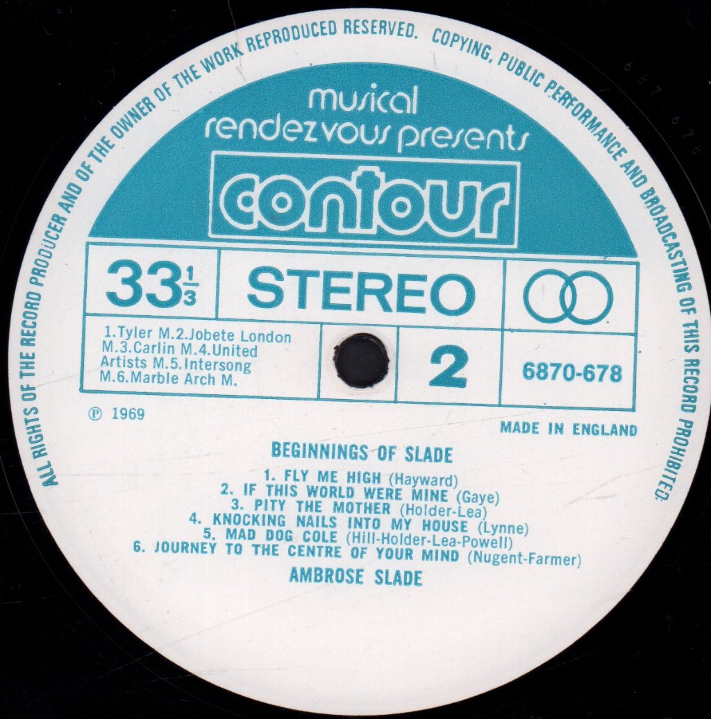 Ambrose Slade - Beginnings Of - Lp