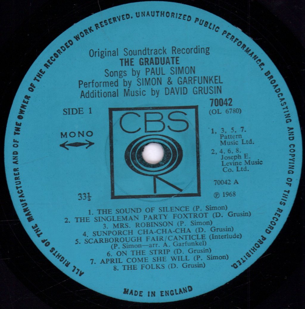 Simon And Garfunkel - Graduate Soundtrack - Lp