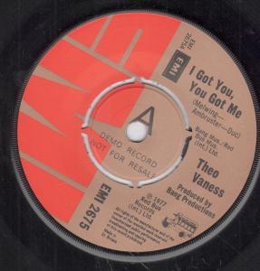 Theo Vaness - I Got You You Got Me - 7 Inch