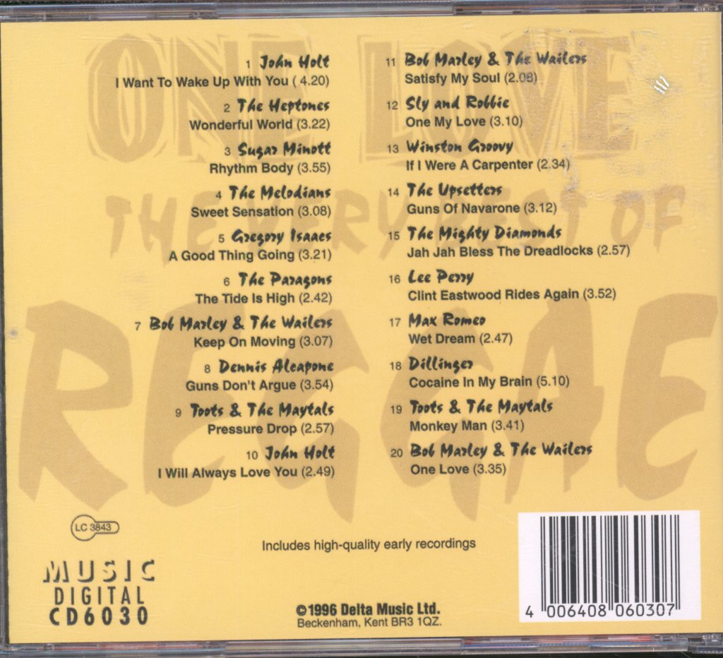 Various Artists - One Love: The Very Best Of Reggae - Cd