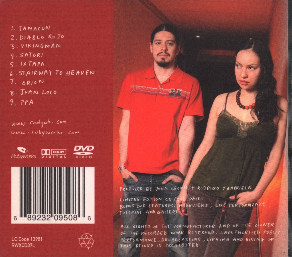 Rodrigo Y Gabriela - Rodrigo Y Gabriela - Cd/Dvd