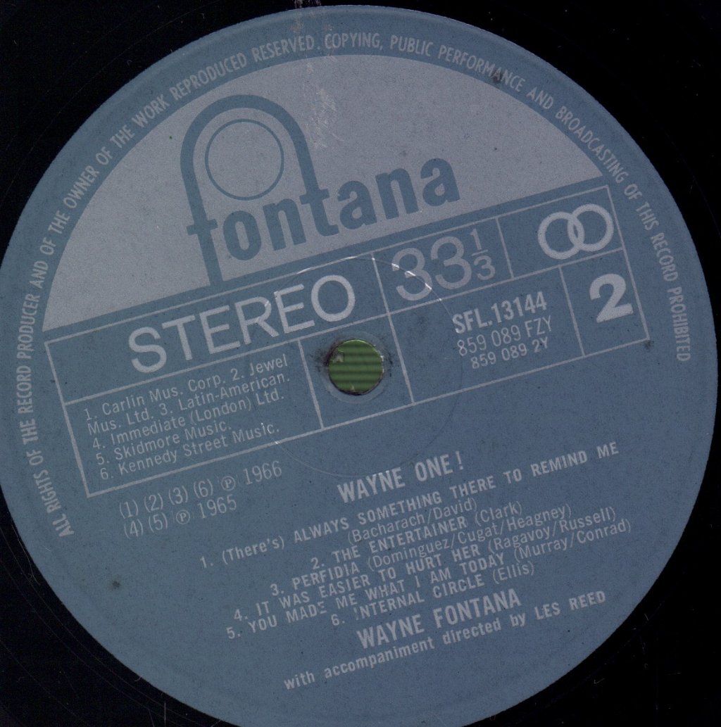 Wayne Fontana - Wayne One - Lp