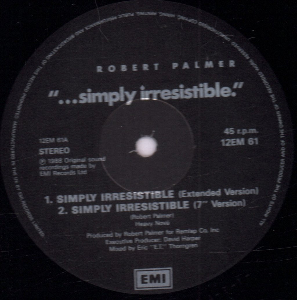 Robert Palmer - Simply Irresistible - 12 Inch
