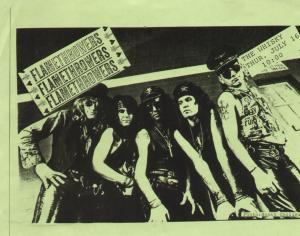Flamethrowers - Whisky au go go - Flyer