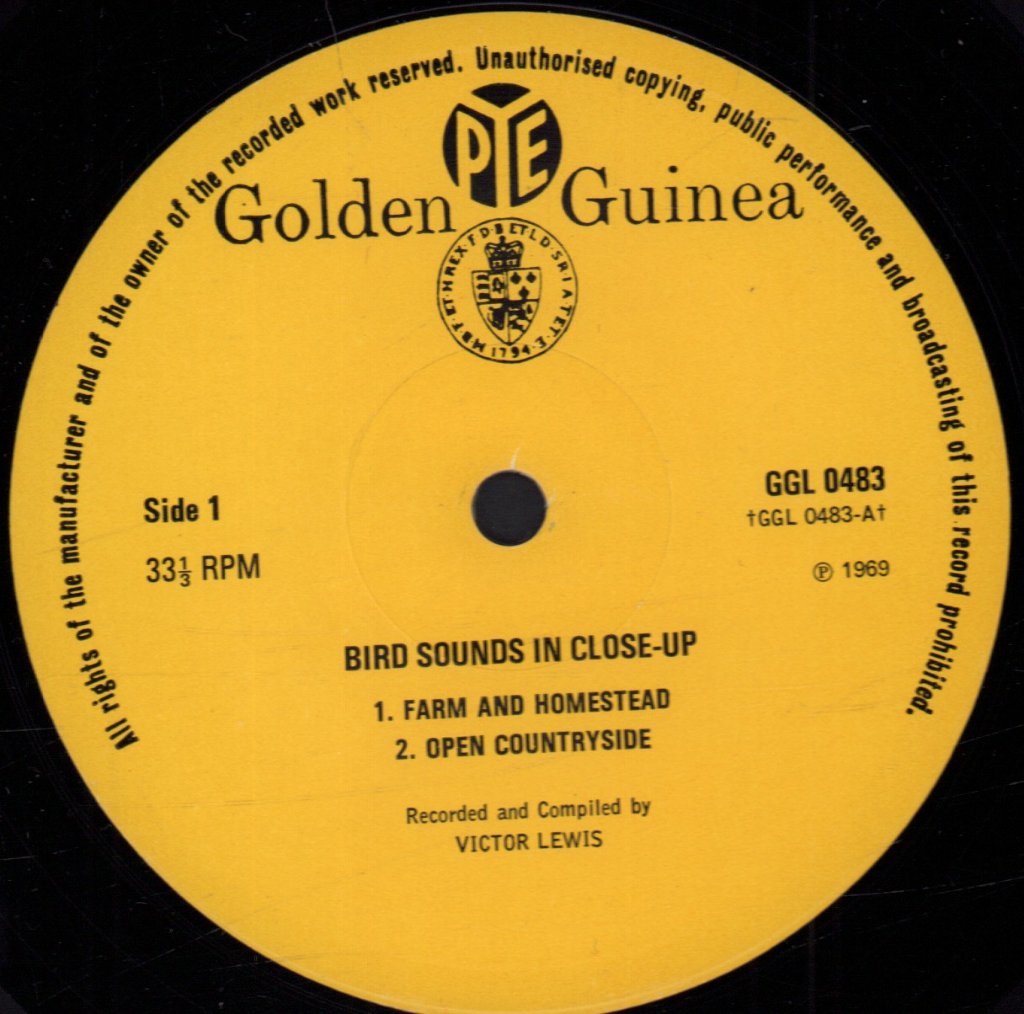 Bird Sounds In Close Up - Recorded And Compiled By Victor C Lewis - Lp