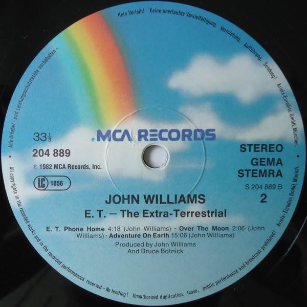 John Williams - E.T. The Extra-Terrestrial Music From The Original Motion Picture Soundtrack - Lp