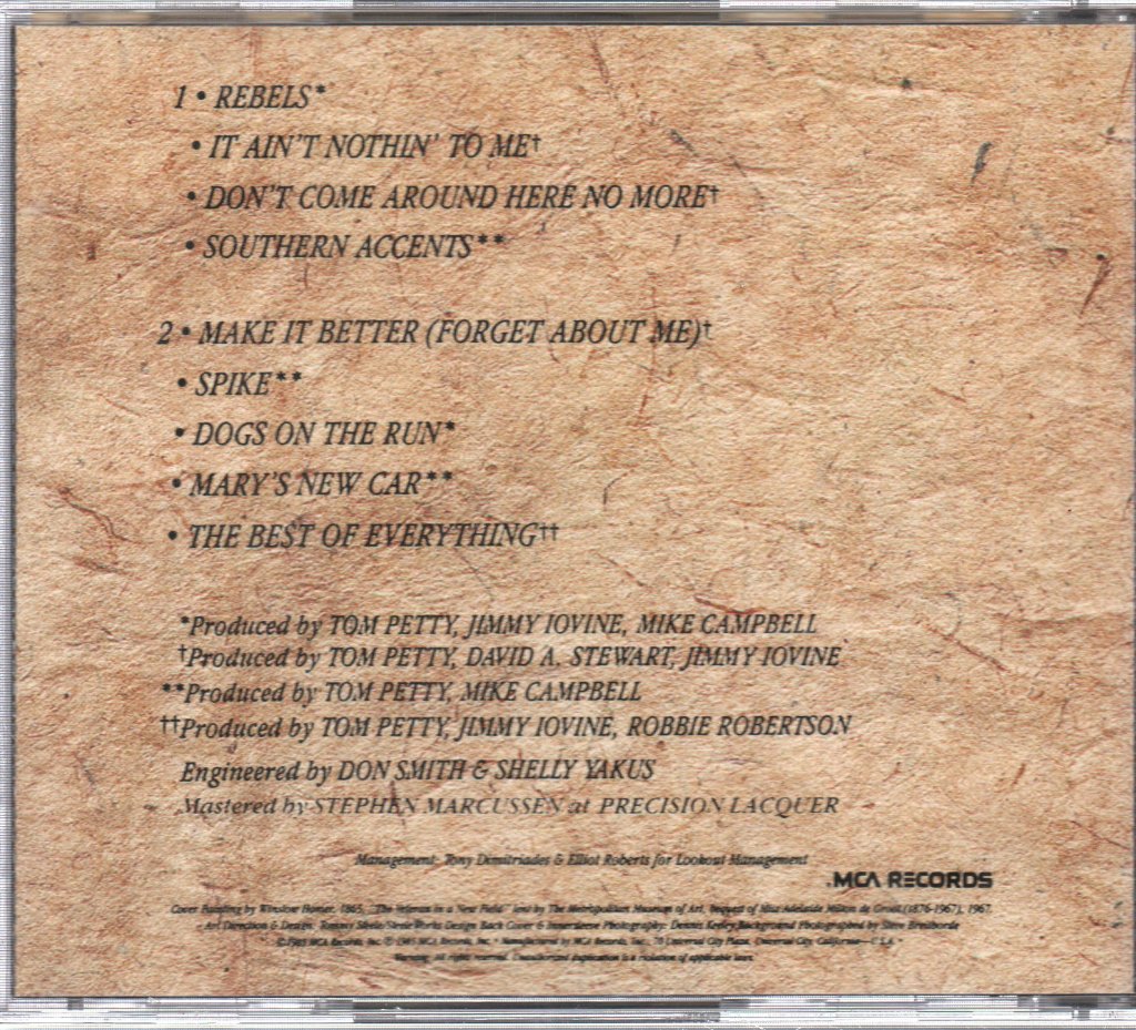 Tom Petty And The Heartbreakers - Southern Accents - Cd