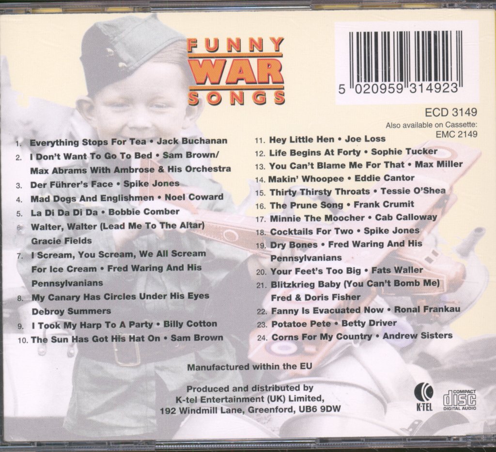 Various Artists - Funny War Songs - Cd
