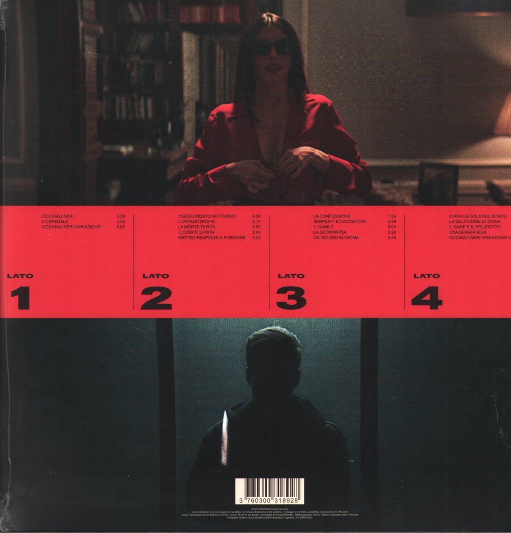 Arnaud Rebotini - Dario Argento's Dark Glasses (Original Soundtrack) - Double Lp