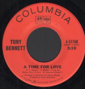 Tony Bennett - A Time For Love - 7 Inch