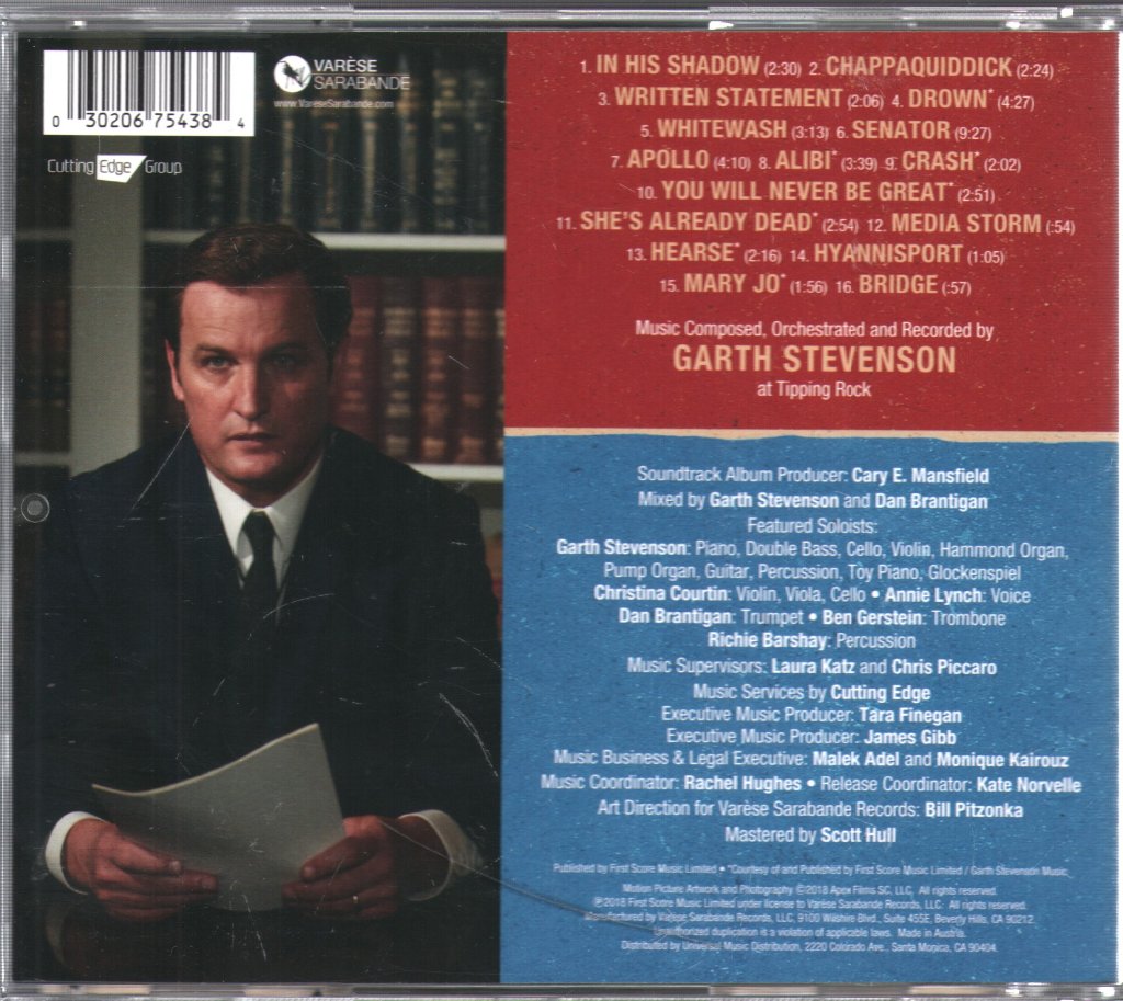 Garth Stevenson - Chappaquiddick (Original Motion Picture Soundtrack) - Cd