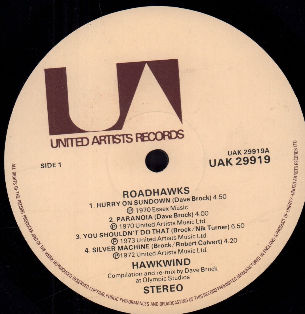 Hawkwind - Road Hawks - Lp