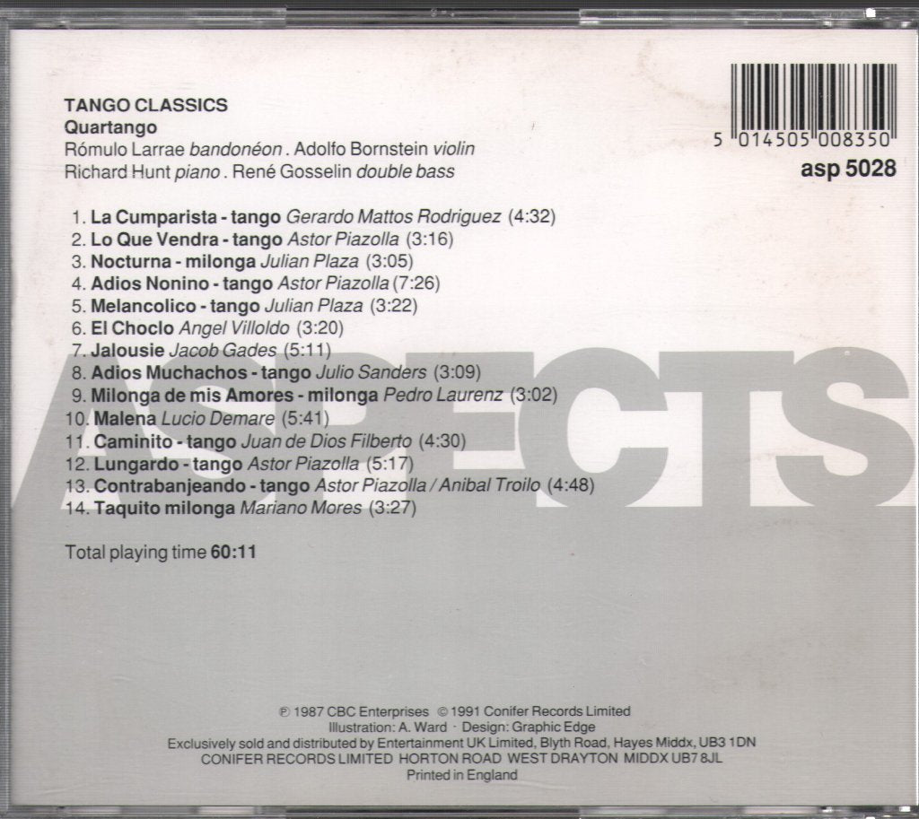 Various Artists - Tango Classics - Quartango - Cd