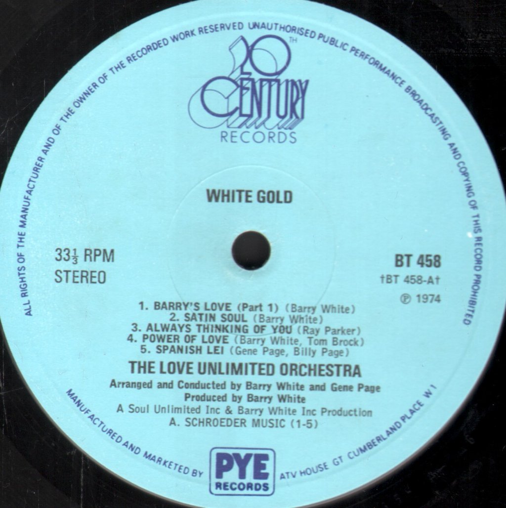 Love Unlimited Orchestra - White Gold - Lp