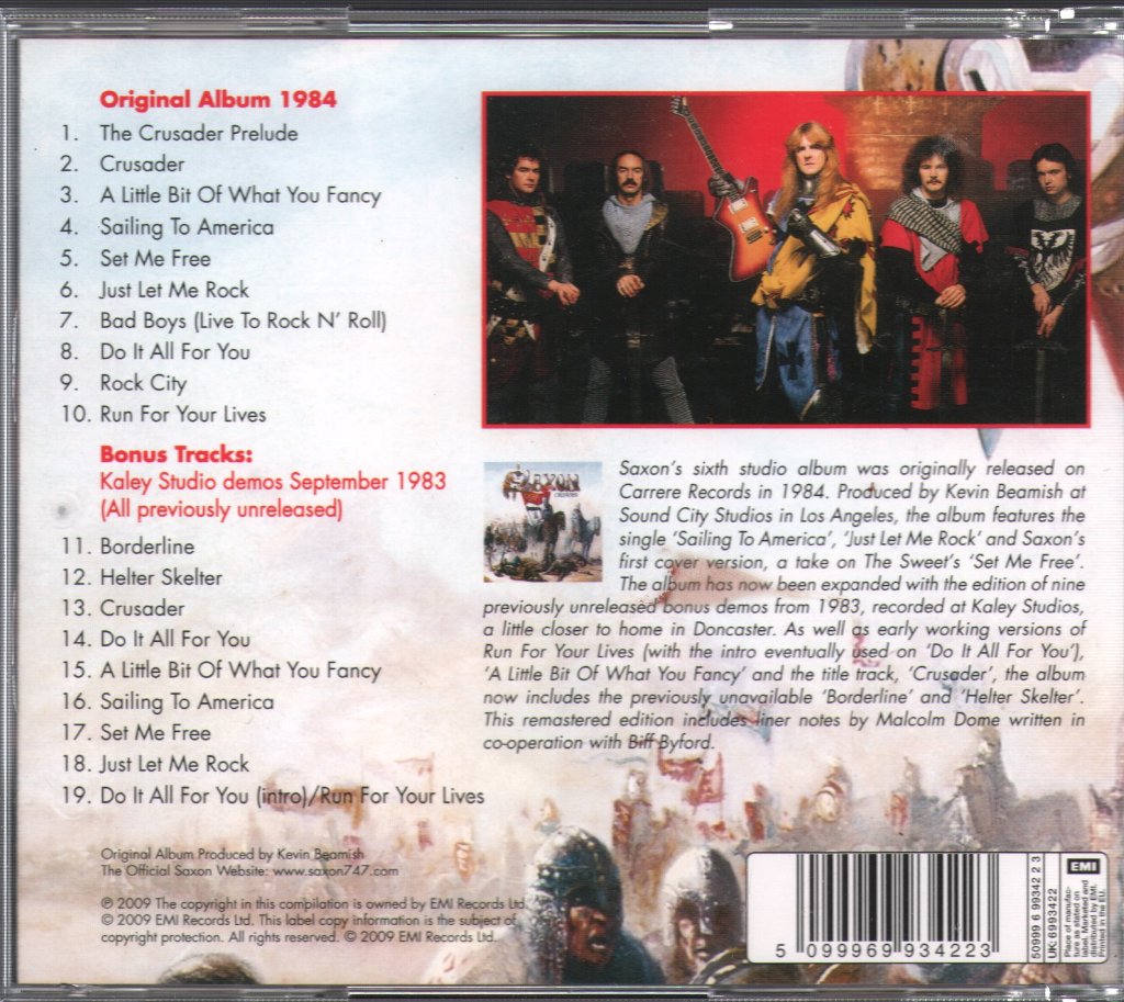 Saxon - Crusader - Cd