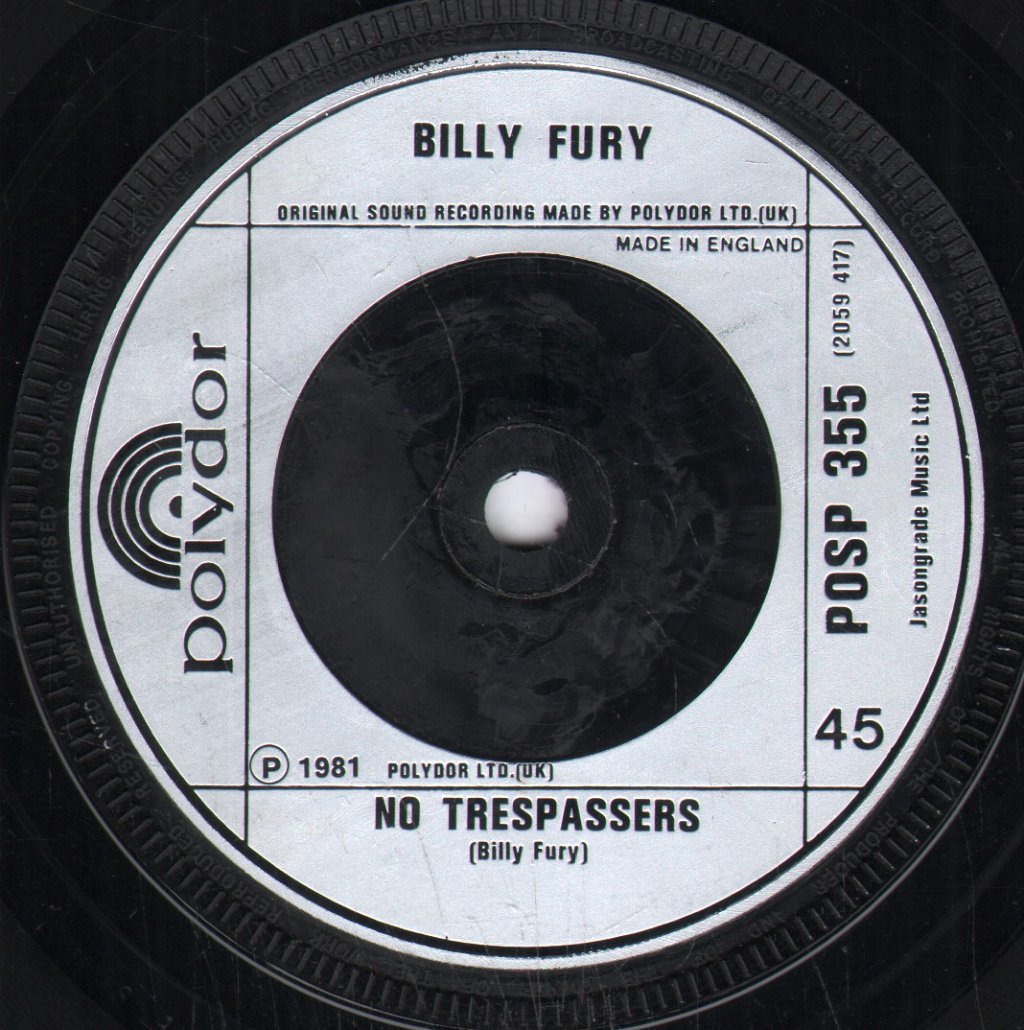 Billy Fury - Be Mine Tonight - 7 Inch