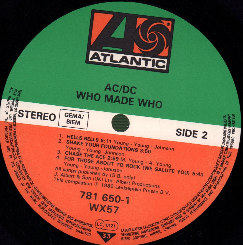 AC/DC - Who Made Who - Lp