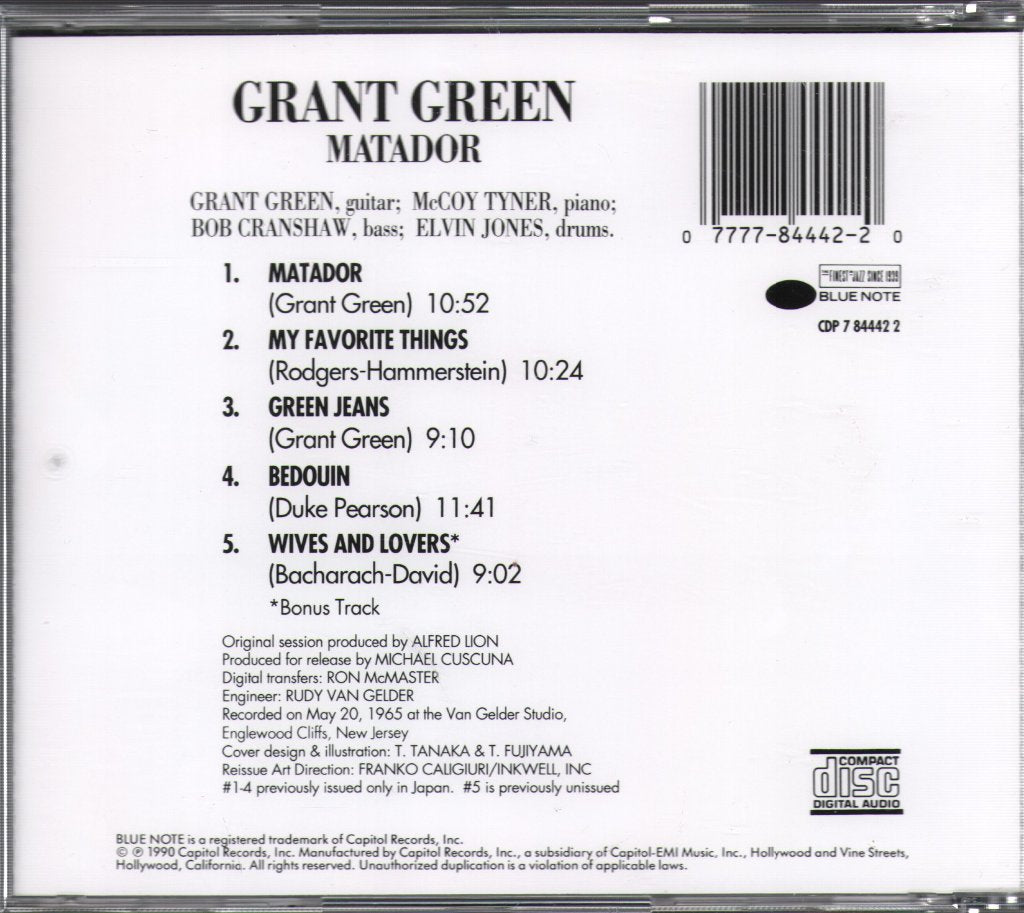 Grant Green - Matador - Cd