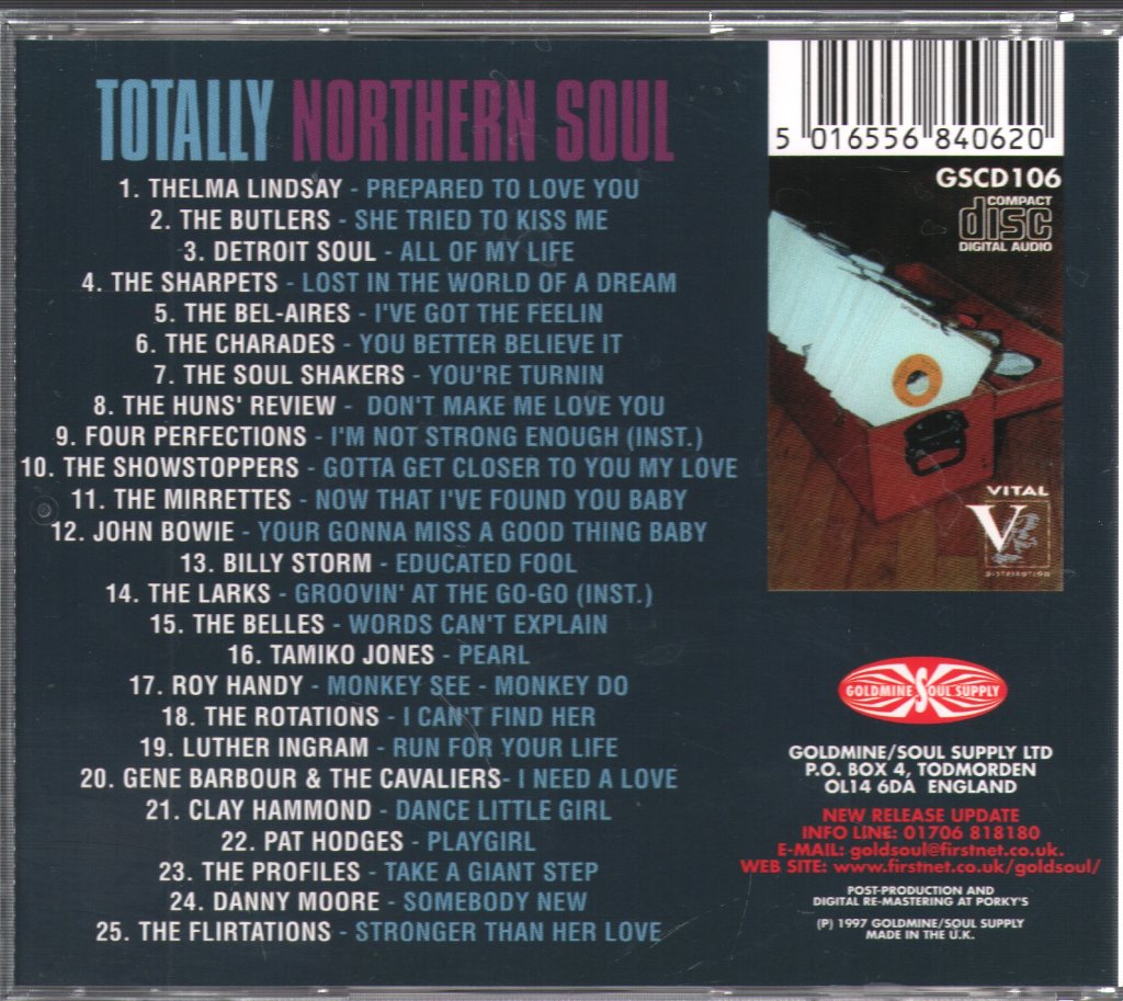 Various Artists - Totally Northern Soul - Cd