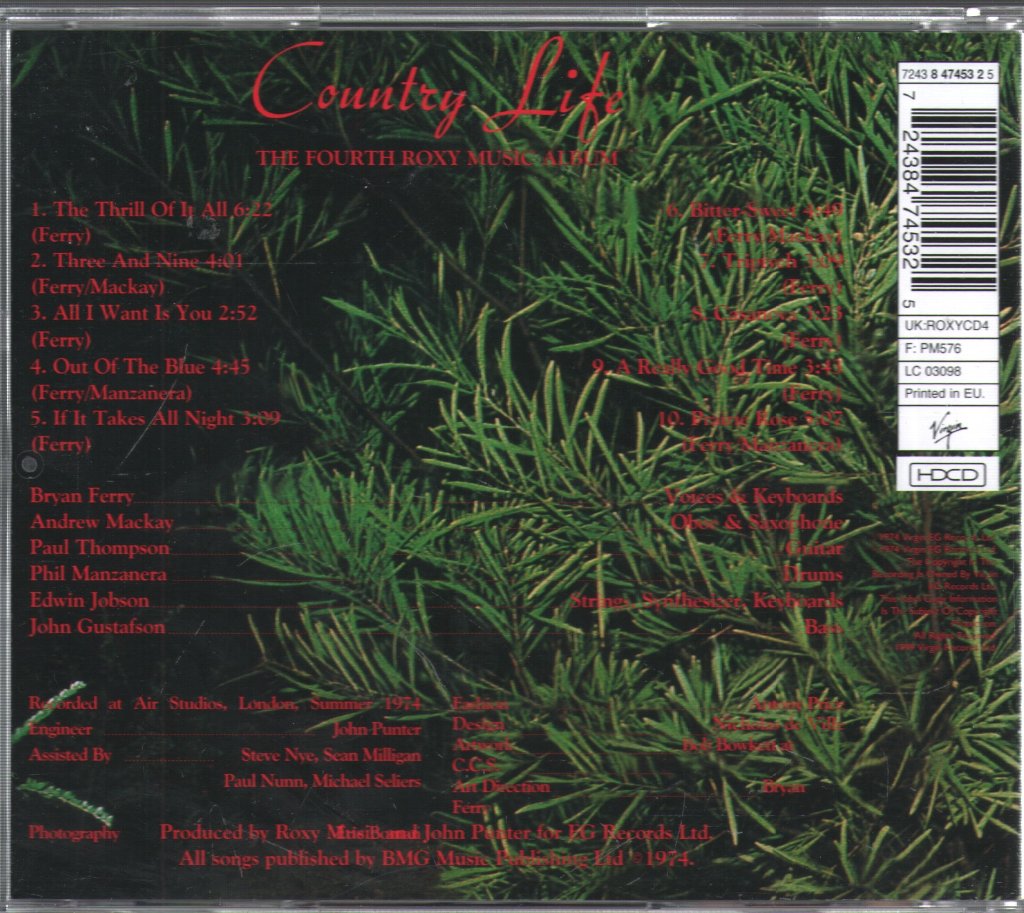 Roxy Music - Country Life - Cd