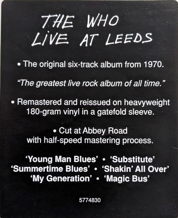 Who - Live At Leeds - Lp