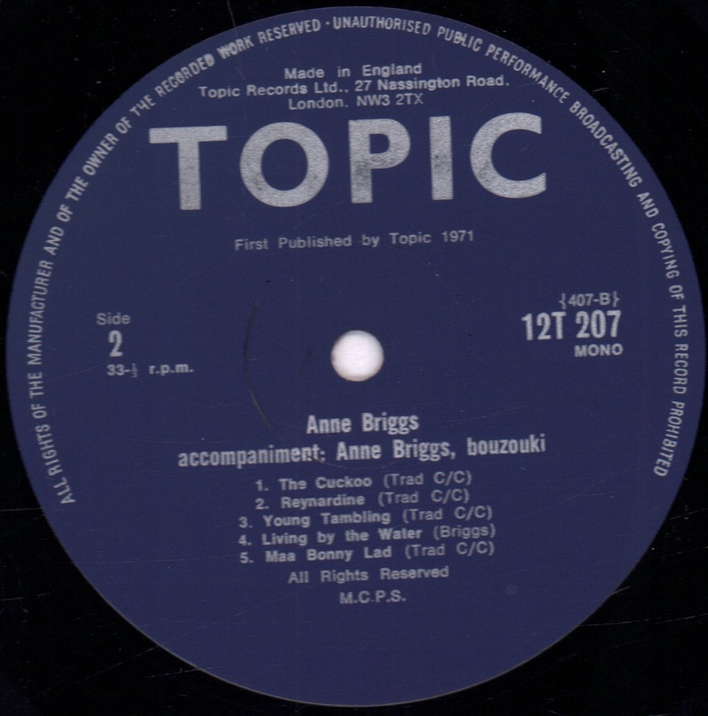 Anne Briggs - Anne Briggs - Lp