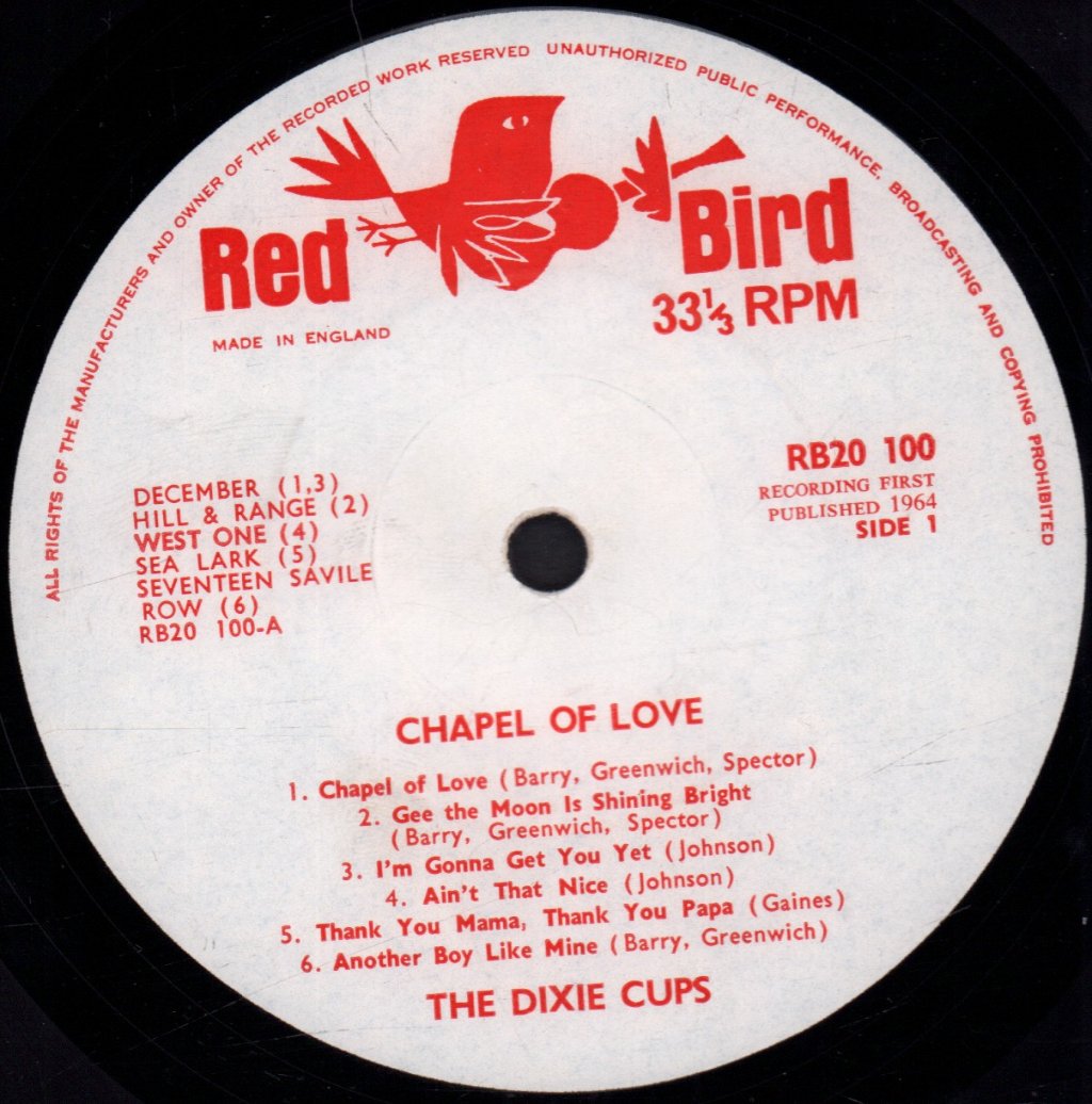 Dixie Cups - Chapel Of Love - Lp