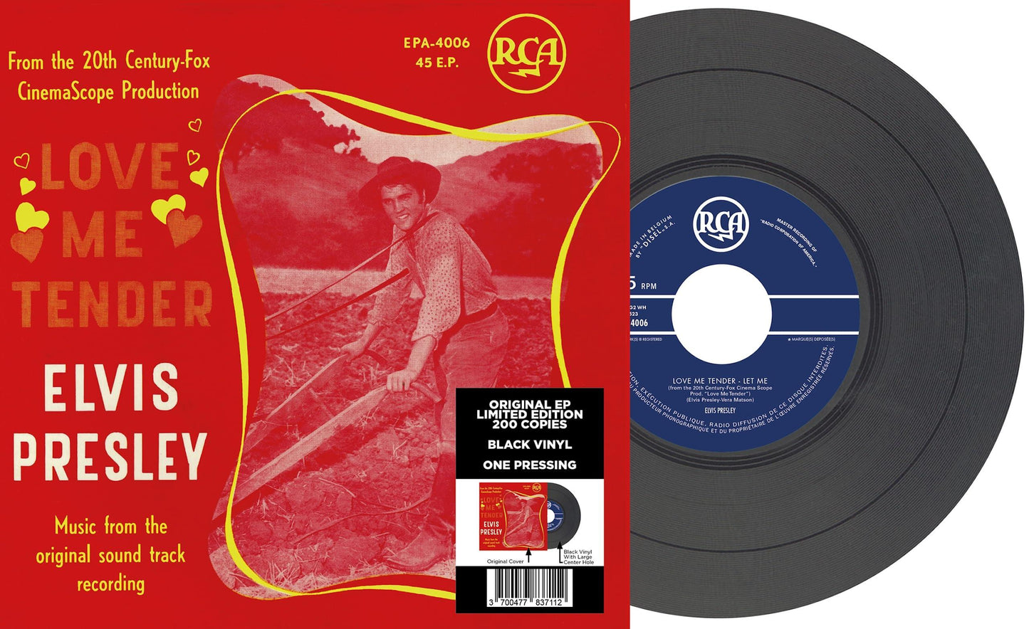 Elvis Presley - 7-Ep Etranger N14 - Love Me Tender (Belgium) - 7 Inch