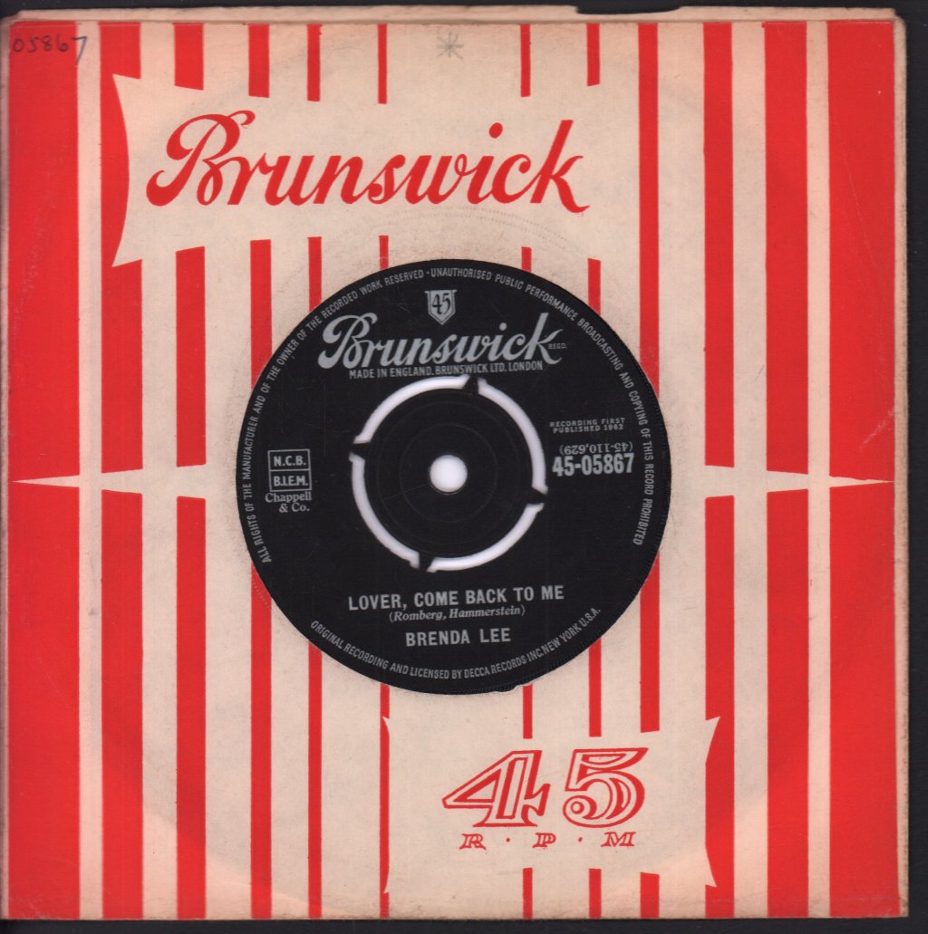 Brenda Lee - Speak To Me Pretty - 7 Inch