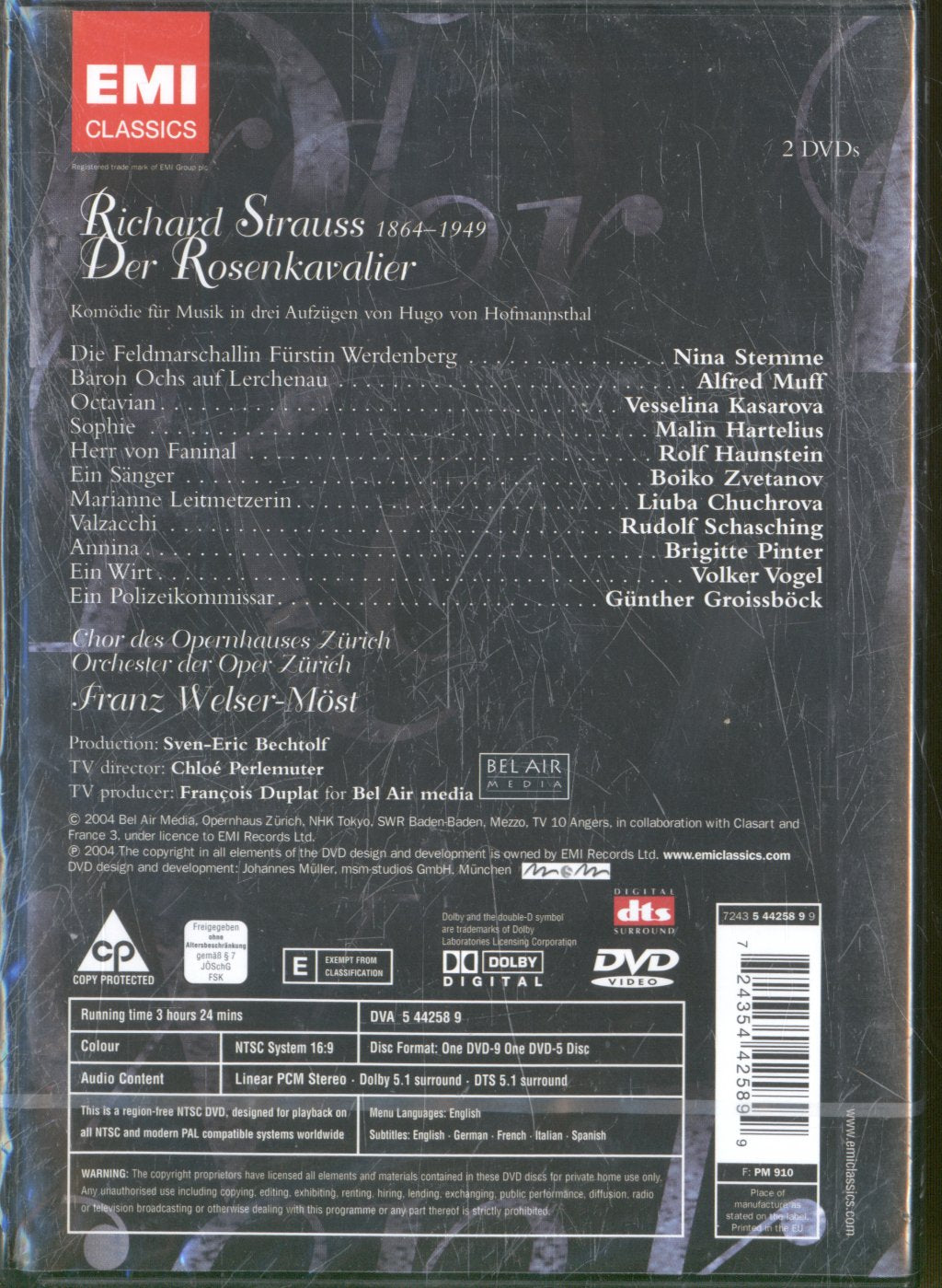 Richard Strauss - Der Rosenkavalier - Double Dvd