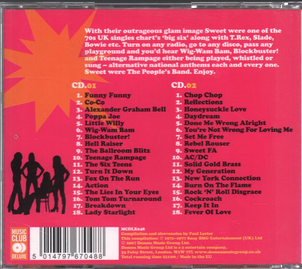 Sweet - Blockbuster! (The Best Of Sweet) - Double Cd