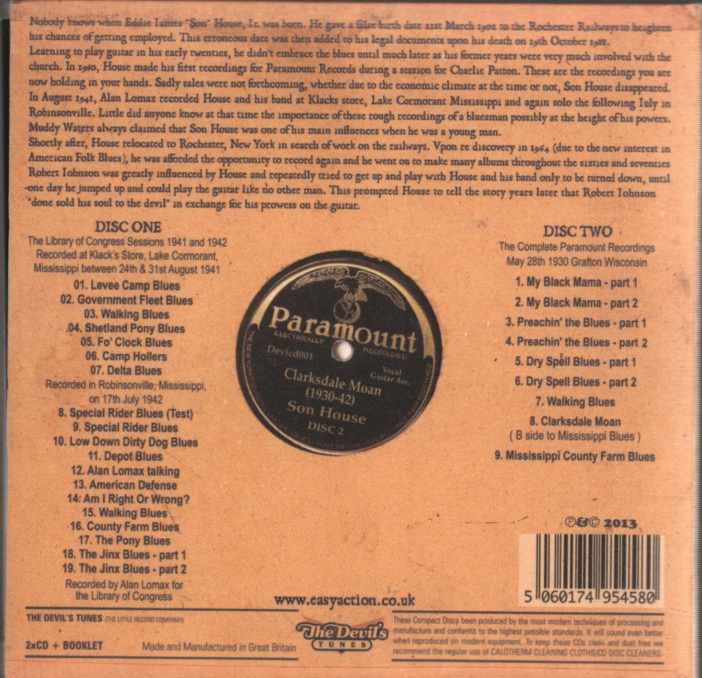 Son House - Clarksdale Moan (1930-1942) - Double Cd