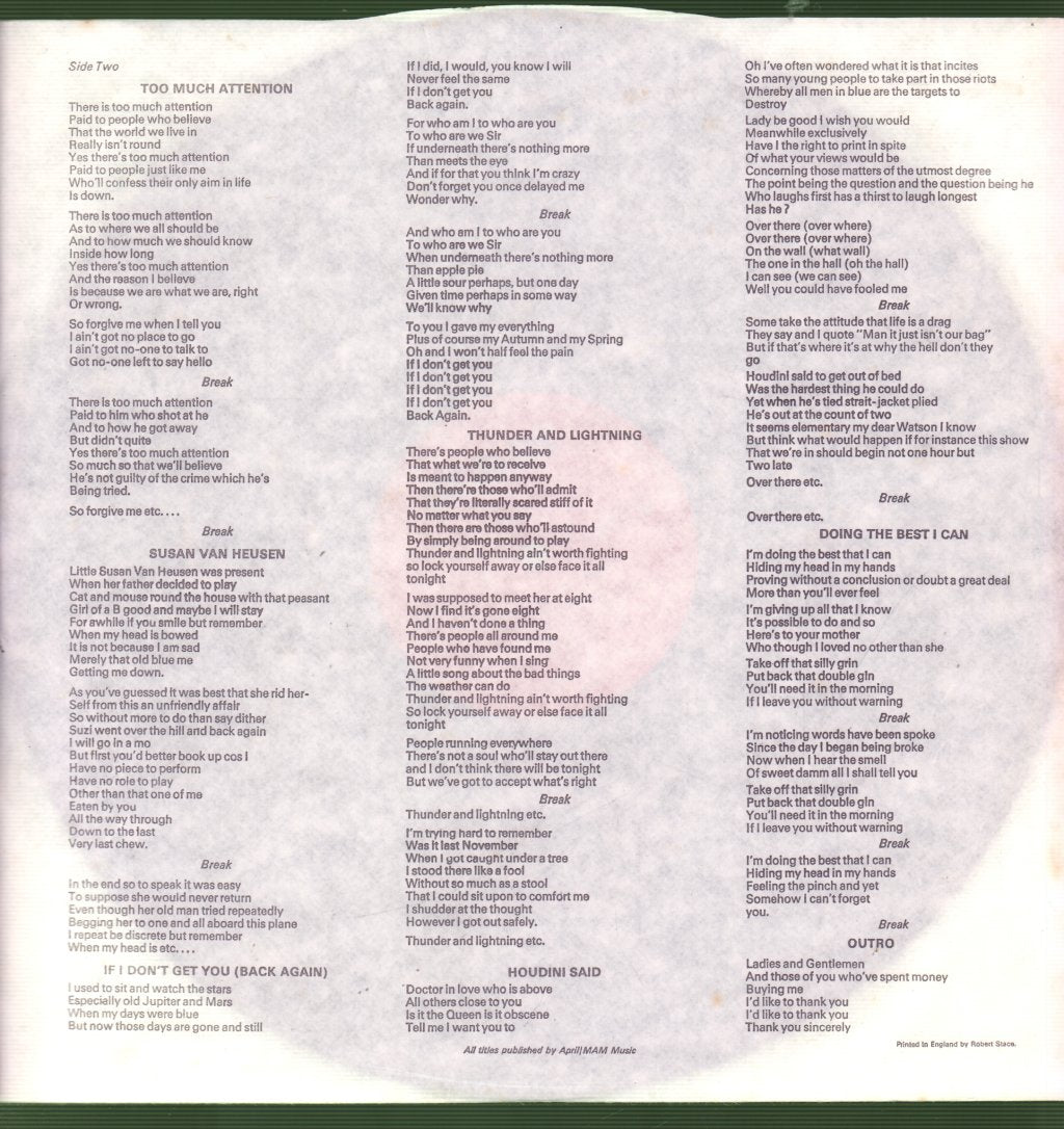 Gilbert O'Sullivan - Himself - Lp