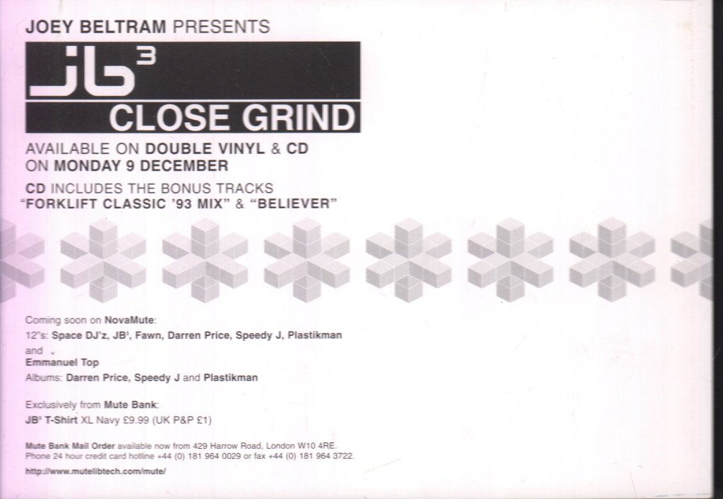 Jb3 - Close Grind - Card