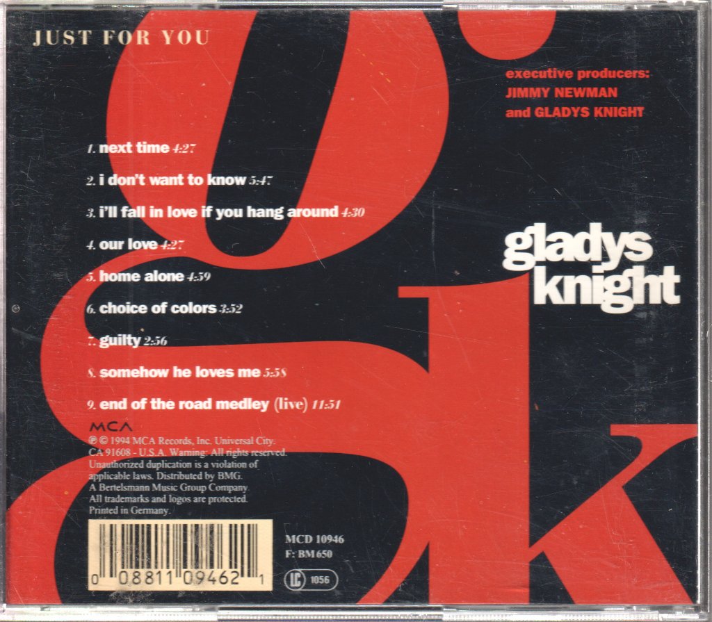 Gladys Knight - Just For You - Cd