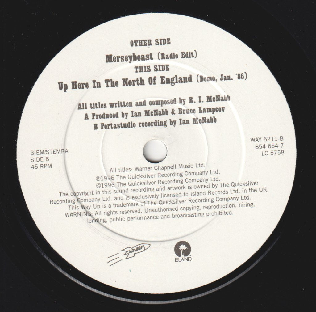 Ian McNabb - Merseybeast - 7 Inch
