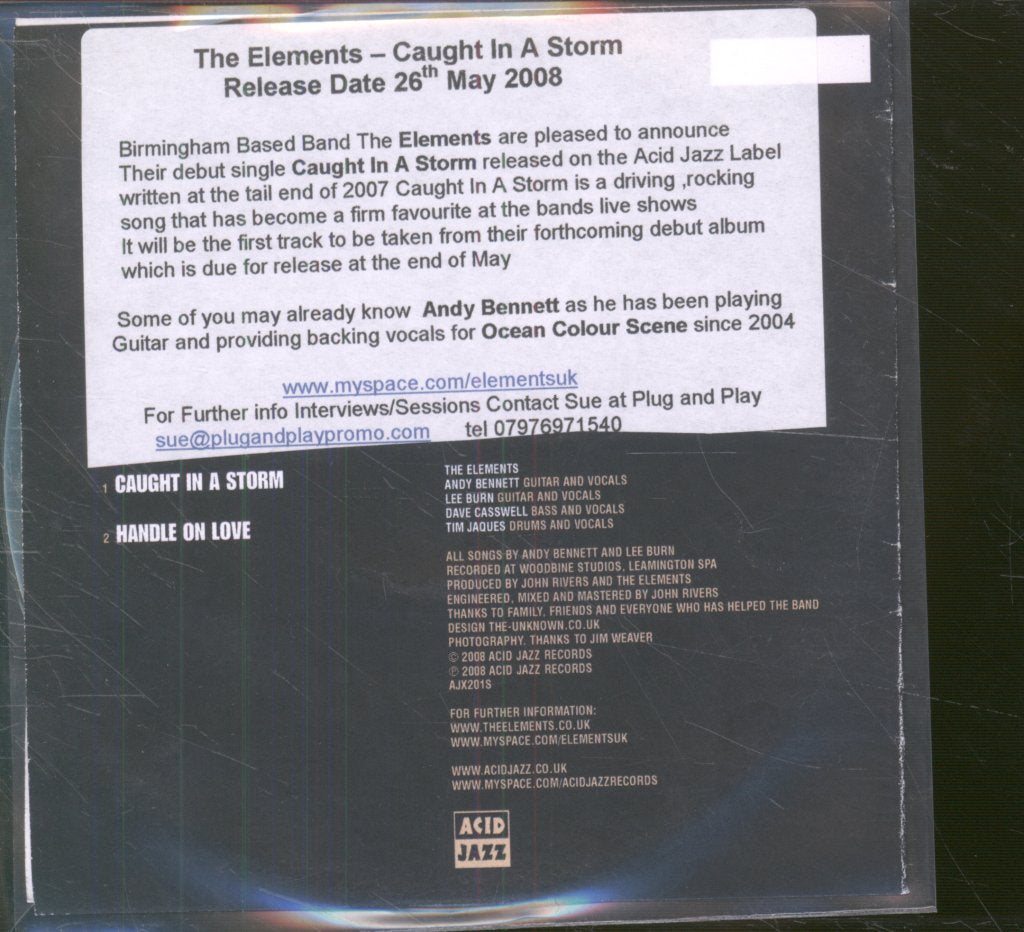 Elements (Indie) - Caught In A Storm - Cdr
