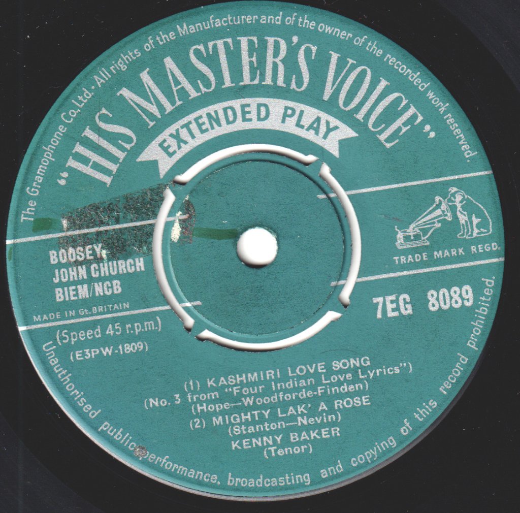 Kenny Baker - Kenny Baker Successes - 7 Inch