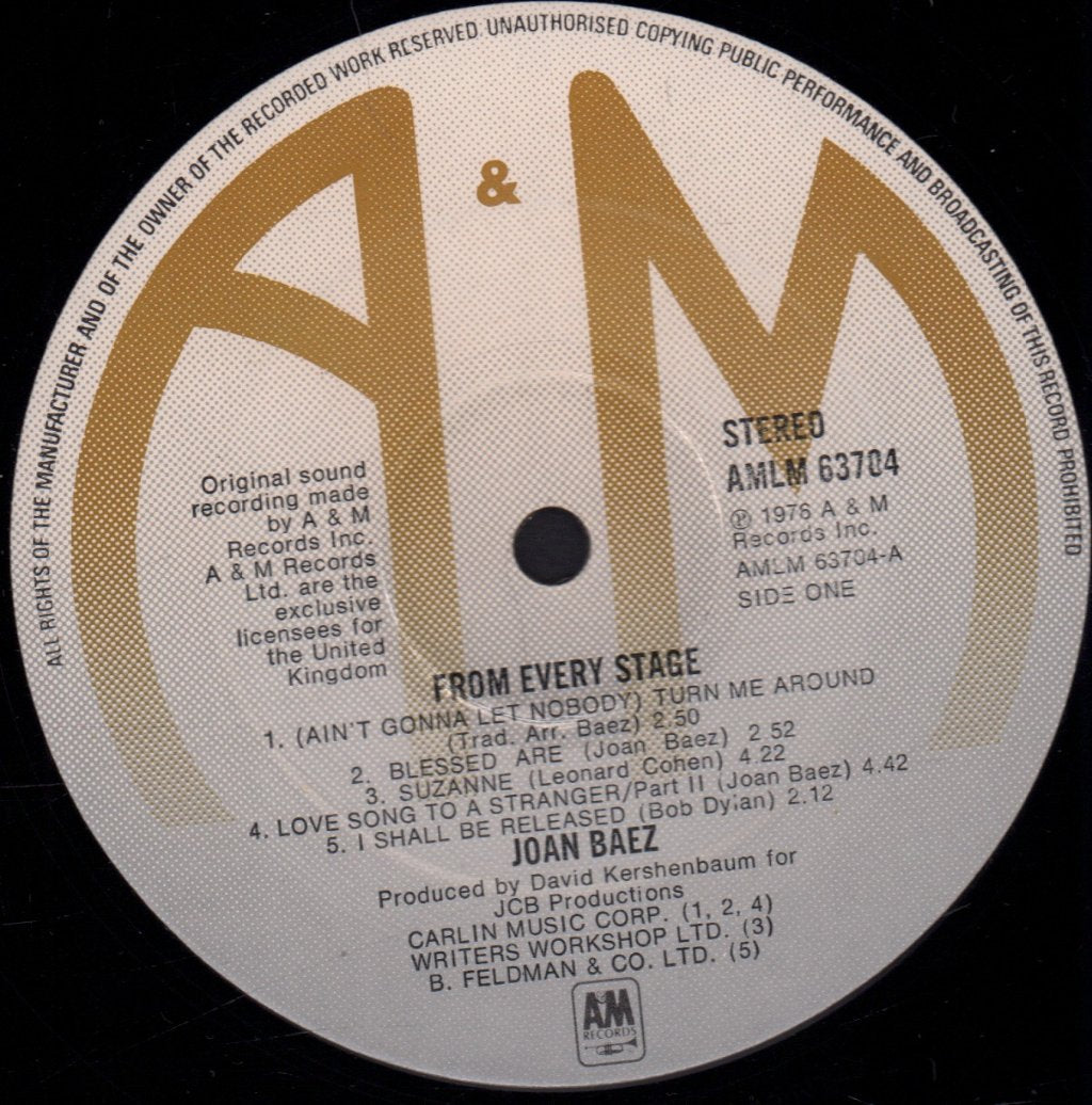Joan Baez - From Every Stage - Double Lp
