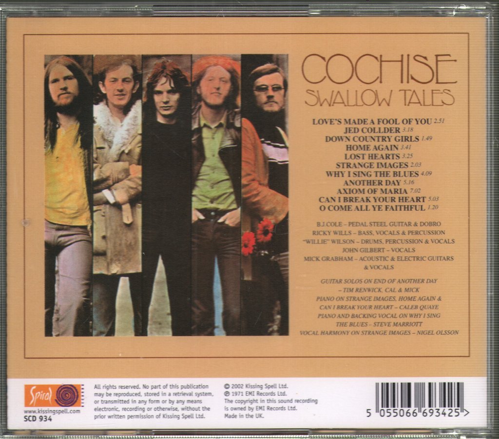 Cochise - Swallow Tales - Cd