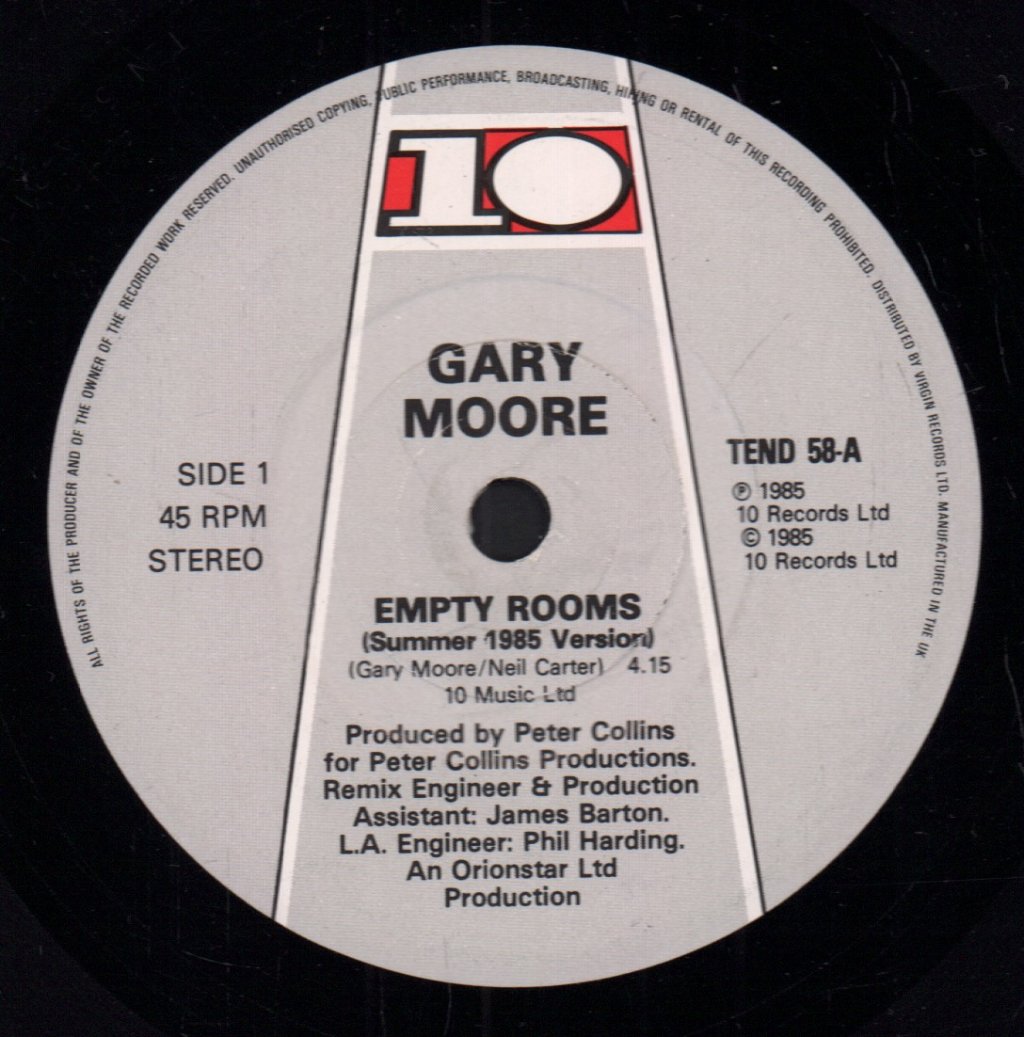 Gary Moore - Empty Rooms - Double 7 Inch