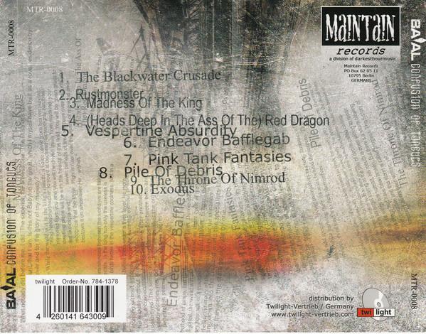 Ba'al - Confusion Of Tongues - Cd