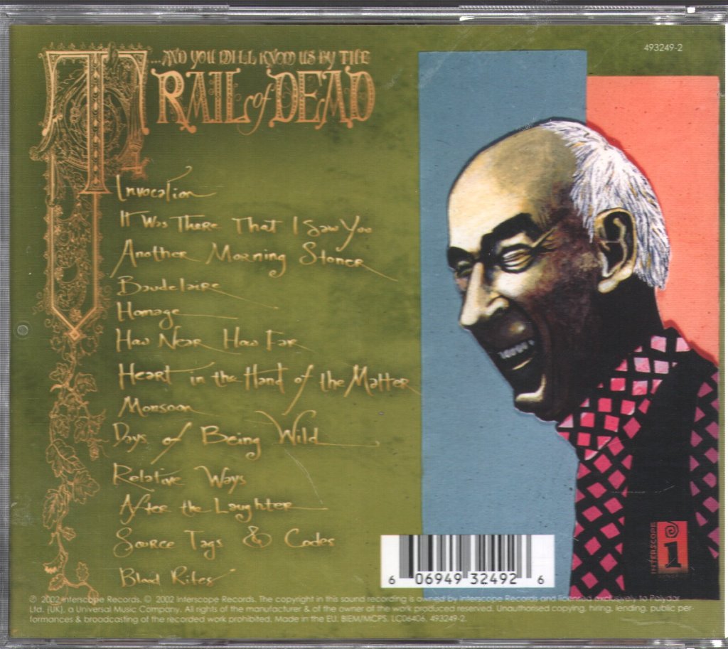 And You Will Know Us By The Trail Of Dead - Source Tags & Codes - Cd